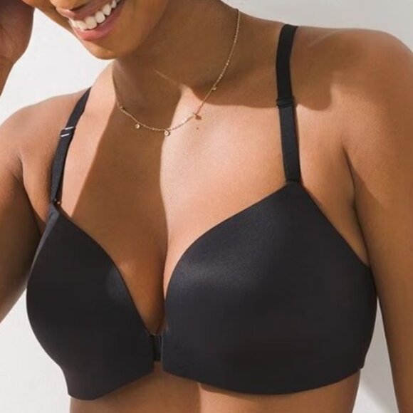 Soma Women's Black Enbliss Front‎ Close Racerback Bra - Size 38C - Picture 1 of 5